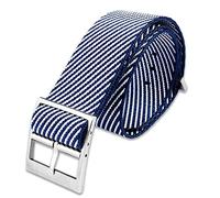 Kiaoeiuyti Banda de vigilancia de nylon militar para Tudor Watch Strap 22 mm French Trops OTAN Zulu Pulsera de paracaídas (Color: A27 Silver Cuase, Tamaño: 20 mm) Interesting life