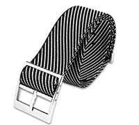 Kiaoeiuyti Banda de vigilancia de nylon militar para Tudor Watch Strap 22 mm French Trops OTAN Zulu Pulsera de paracaídas (Color: A27 Silver Cuase, Tamaño: 20 mm) Interesting life