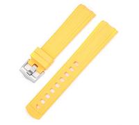 Kiaoeiuyti Bandas de vigilancia de silicona de goma fluoria de extremo curvado para omega nuevo Seamaster 300 Universo 007 20 mm 22m Reloj Soft Strap Men Reemplazo Interesting life