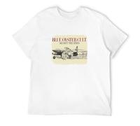 kiapu Men's Blue Oyster Cult Secret Treaties Man Fashionable and Breathable Short Sleeve T-Shirt White XL