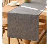 Kiatuniya Camino de Mesa Moderno Comedor Gris 40 x 180 cm Decoracion Mesa Comedor Decoración de Mesa de Cocina de Primavera y Verano de Granja Fiesta