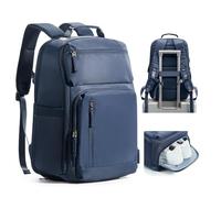 kibachev Mochila Viaje Cabina Avion 45x36x20 Hombre Mochilas de Viaje Cabina Con Zapatillero Mochila Portatil Mochila Mujer Trabajo Travel Backpack (Azul)