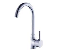 Kibath 160474 Grifo Monomando de Cocina Fregadero MAR con caño Alto, Acabado en Cromo Brillo. Maneta Fina Fabricado en latón. Repuestos garantizados