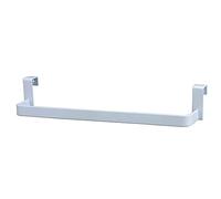 Kibath 446523 Toallero para Instalar en el Lateral del Mueble de baño sin Necesidad de Herramientas o taladros, Blanco