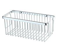 Kibath 460031 Portagel Cesta de Ducha y bañera Rectangular AZO para baño Fabricado en latón y Acabado en Cromo Brillo
