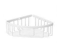 Kibath Cesta Portagel esquina ALDA acabado blanco mate fabricado en latón