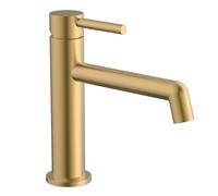 Kibath Grifo De Lavabo Monomando Oso Acabado Oro Cepillado Fabricado en latón