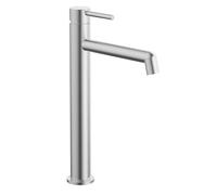 Kibath Grifo De Lavabo Monomando Oso Alto Acabado niquel Cepillado Fabricado en latón