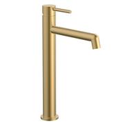 Kibath Grifo De Lavabo Monomando Oso Alto Acabado Oro Cepillado Fabricado en latón