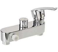 Kibath Grifo monomando CAN/VER compatible con la gran mayoría de columnas de ducha, desviador integrado para cambiar de posición de ducha a rociador, repuestos originales garantizados