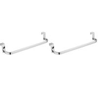 Kibath L322294 Toallero Mueble de baño (36cm). Sin taladros, Fabricado en Acero Inoxidable con Acabado Cromo Brillo (Paquete de 2)