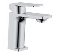 Kibath L455451 Grifo Monomando de Lavabo tre diseño estilizado y Redondeado. Fabricado en latón y Acabado Cromo Brillo. Incluye herrajes, latiguillos y Cartucho. Repuestos garantizados
