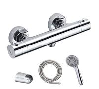 Kibath L467551 Grifo termostático para Ducha PAR con Equipo Manetas Zinc, Cromo Brillo