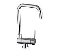 Kibath L483561 Grifo Monomando de Cocina ABATIBLE 180º de caño Alto y orientable, para fregaderos con Poco Espacio o Ventanas Cerca. Fabricado en latón Acabados en Cromo Brillo. Repuestos garantizados