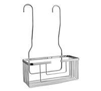 Kibath Portagel cesta de ducha y bañera sin taladros SOL, muy ligero, fabricado en acero inoxidable, fácil de limpiar y de gran resistencia, con acabado en cromo brillo