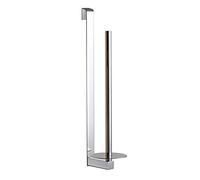 Kibath Portarrollos Lateral para Mueble de baño o Cisterna Sentido Vertical. Se cuelga con Adhesivo. Fabricado en Acero Inoxidable con Acabados en Cromo Brillo. Repuestos Originales garantizados
