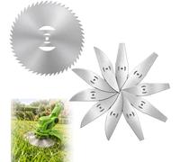 KIBBEH 11 cuchillas de repuesto inalámbricas para cortacésped de 150 mm / 6 | Material de metal, para deshierbe de jardín/césped/patio, corte afilado duradero, se adapta a la mayoría de desbrozadoras