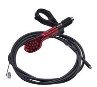 KiBcsLic 1 Juego Palanca para de Sillín Mando Universal de Control de Altura Shifter para Manillar 22.2mm Accesorio en Aleación para Bicicleta, Rojo