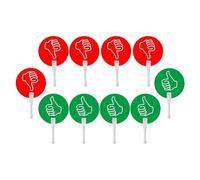 KiBcsLic 10 Paletas de Votación, Letreros Interactivos, Suministros para en, Pulgares Arriba