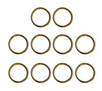 KiBcsLic 10 Piezas de Anillos de Latón para Manualidades con Bucles de 12, 15, 20, 25, 28, 30, 32 Y 35 Mm, 20 mm