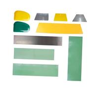 KiBcsLic 10 Piezas de Masilla para carrocería de automóvil, esparcidor de Resina, Herramienta de raspado para Masilla de carrocería de automóvil