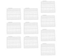KiBcsLic 10 Tarjetas Anzuelos Cebo Carpa Tope Aparejo Boilies Colocador Porta Cebo Pesca Elementos de Línea Material PP Adecuado para Pesca Afueras, Blanco