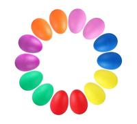 KiBcsLic 18 Piezas Egg Shakers Set Maracas Instrumentos Percusión Manual Sensorial Niños Material Pp Adecuado para Aprendizaje Musical Juegos Creativos Decorac, 14 Piezas