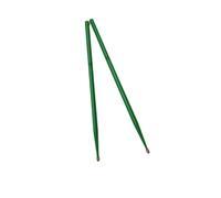 KiBcsLic 2 Baquetas de Madera Antideslizantes, Ideales para Practicar Instrumentos de Jazz, 5a Verde