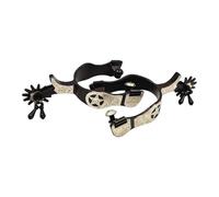 KiBcsLic 2 Espuelas Vaqueras Occidentales para Hombre Y Mujer, de Acero Inoxidable, para Montar