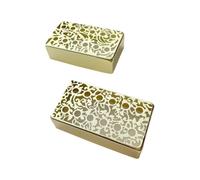 KiBcsLic 2 Fundas para Pastillas de Guitarra, Resistentes Y Profesionales, con Espaciado entre Postes de 50 Mm/52 Mm, Fáciles de Instalar, Talla de Oro