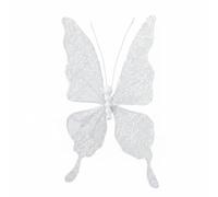 KiBcsLic 2 Piezas Adornos Mariposa Encaje Decoración Boda Ornamento Escenografía Escaparate Centro de Mesa Diseño Translúcido Reutilizable Ligero Adecuado para