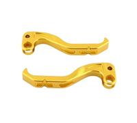 KiBcsLic 2 Piezas Manetas de Freno y Embrague para Motocicleta Alta Resistencia Juego de Palancas Freno y Embrague Instalación Sencilla para Todoterreno, Gold