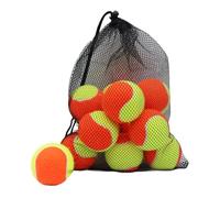 KiBcsLic 20 Pelotas de Tenis de Entrenamiento, Elásticas Y Resistentes Al Desgaste, Ideales para Actividades de Raqueta en Interiores, Naranja Amarillo
