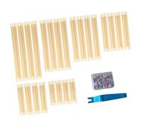 KiBcsLic 24 Piezas de para Bordado, Accesorios de Madera para Manualidades, prácticos para labores de Aguja, Regalos versátiles, para