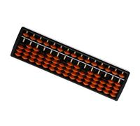KiBcsLic Abaco Portátil de Plástico Clásico Soroban Juguete Educativo con en y Herramientas para Cálculo Tradicional para Uso Matemático, 15 Varillas