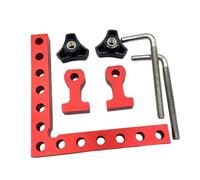 KiBcsLic Abrazadera de Ángulo Recto Escuadras para Unión a 90 Grados Accesorios Portátiles de Carpintería Sargentos para Medición Precisa en Aleación de Alumin, 3 Piezas