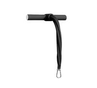 KiBcsLic Accesorio de Soporte para Ejercicios Abdominales, Barra portátil con Mango, Banda elástica, Negro