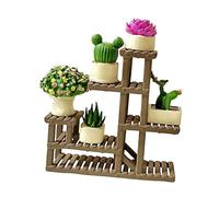 KiBcsLic Accesorios para Soporte de Flores en Miniatura, Modelos de Flores en Maceta, Casa de Muñecas de Resina, Micro, Adecuado para Oficina, Bonsái, Pastel, Style a