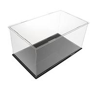 KiBcsLic Acrílico Caja Protectora Expositora Transparente Contenedor de Muñecos Carros Figuras de Juego Adecuada para Sala de Estar Habitación Infantil, Los 28x16x14cm