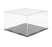 KiBcsLic Acrílico Caja Protectora Expositora Transparente Contenedor de Muñecos Carros Figuras de Juego Adecuada para Sala de Estar Habitación Infantil, El 18x22x16cm