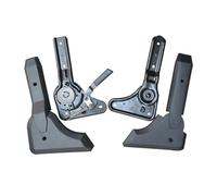 KiBcsLic Ajustador de ángulo de Silla, Accesorios Multiángulo, Piezas Fáciles de Instalar, Silla de Respaldo Alto de Repuesto, Regulador de Metal, 180 Grados