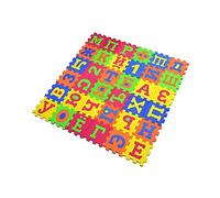KiBcsLic Alfombra de Juego de Espuma EVA para El Suelo, Alfombra de Rompecabezas con Letras Rusas, Educativa Y Colorida para Bebés.