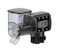 KiBcsLic Alimentador Automático de Peces Programador de Comidas para Acuario Y Dispensador de Alimento Seco con Temporizador Inteligente de Seis Tiempos, 250ml