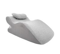 KiBcsLic Almohada, Almohada de para Cama, Almohada Ergonómica de Masaje para El Hogar con Soporte para El Cuello, Almohada para Leer Mientras S, y gris, tal como se describe