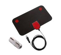 KiBcsLic Antena de TV Antena de para Smart para Canales Locales Fácil de Instalar Amplificador de señales portátil Estable-Cable Coaxial 3m- Compatible Smart TV-21x12cm