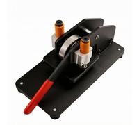 KiBcsLic Aparato Manual para Troquelar Troqueladora Manual Acero Al Carbono Máquina Troqueladora Base Rectangular Negra Herramienta Industrial