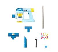 KiBcsLic Aspiradora de Juguete Set de Limpieza Infantil Juego de rol Herramienta Educativa con Succión Funcional Y 3 Cabezales Adecuado para Regalos a Niños Y, Azul