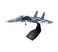 KiBcsLic Avión -27 Modelo de Aeronave Militar a Escala Diecast Avión de Colección en Aleación Metálica para Decoración Adecuado para Sala Estudio, Un Su-27, 22x14.7x5.9cm
