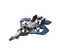 KiBcsLic Avión de Control Remoto de Espuma, Avión de RC, Fácil de Controlar, Juguete Volador, Avión con Luz para Niños Y Adultos, Azul