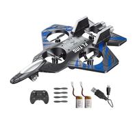 KiBcsLic Avión de Control Remoto de Espuma, Juguete de Avión RC para Niños, Juguete de para Sala de Estar, Césped, Regalo para Niños de 3 años en Adela, Azul